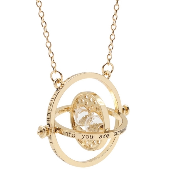 24K Gold Hermione Granger Time Turner Necklace - Picture 3 of 5